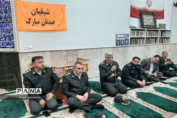 حضور مسئولان نیروی انتظامی مشهد در مسجد حضرت‌ صاحب الزمان (عج) ناحیه ۷