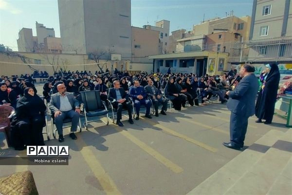 آئین جشن بزرگ اعیاد شعبانیه و روز جانباز در دبیرستان سمیه منطقه ۱۳