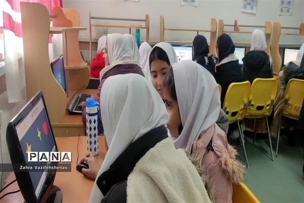 کارگاه آموزشی کار با رایانه پایه ششم مدرسه خاقانی شهرستان شیروان