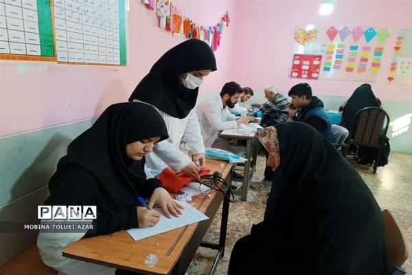 رزمایش گروه جهادی سفیران نور دانشگاه علوم پزشکی ایران در ناحیه یک بهارستان