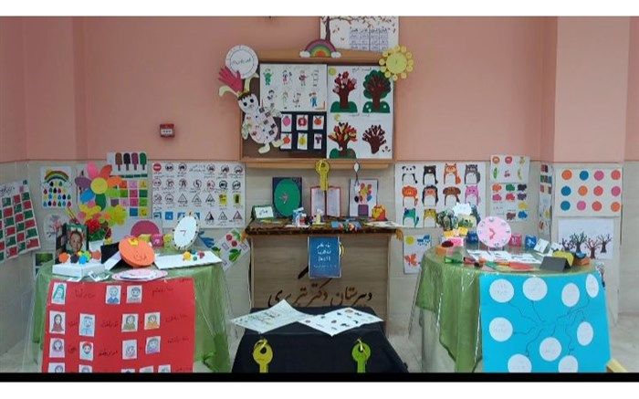 برپایی نمایشگاه دست‌سازه‌های دانش آموزان دبیرستان دکتر تبریزی  شهرستان کاشان