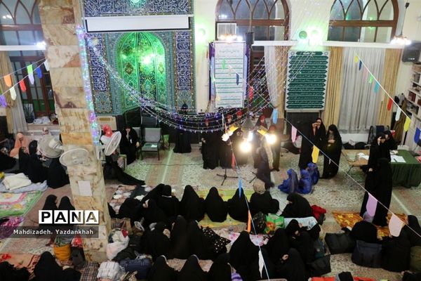 افتتاحیه مراسم معنوی اعتکاف در مسجد هجرت آموزش و پرورش ناحیه ۳ مشهد