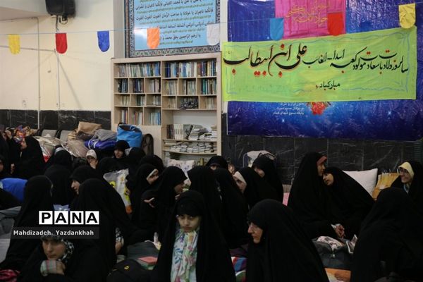 افتتاحیه مراسم معنوی اعتکاف در مسجد هجرت آموزش و پرورش ناحیه ۳ مشهد