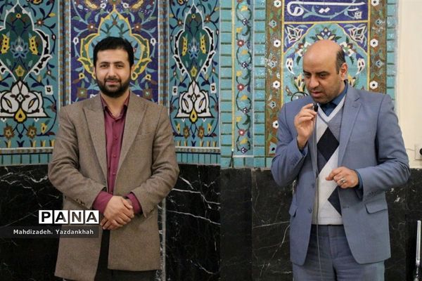 افتتاحیه مراسم معنوی اعتکاف در مسجد هجرت آموزش و پرورش ناحیه ۳ مشهد