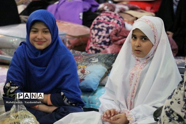 افتتاحیه مراسم معنوی اعتکاف در مسجد هجرت آموزش و پرورش ناحیه ۳ مشهد