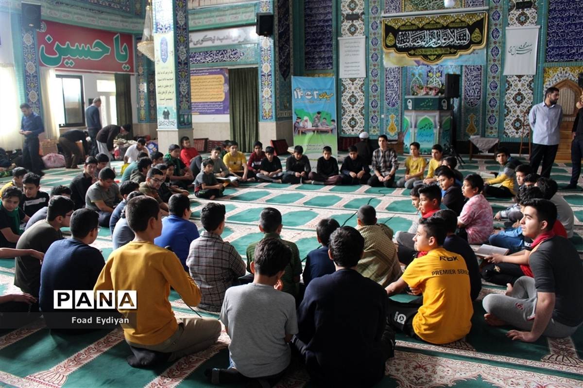 برگزاری مراسم معنوی اعتکاف در شهرستان گلبهار