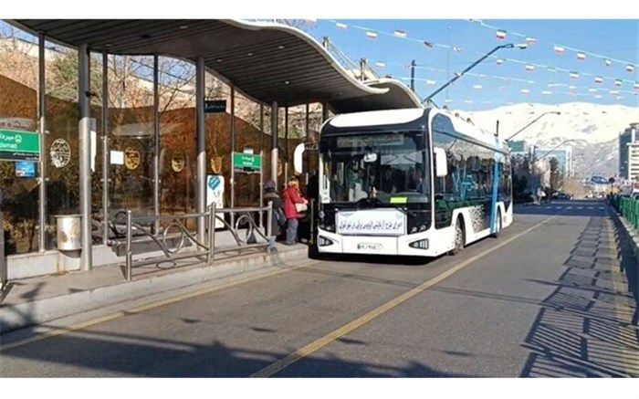 آغاز فعالیت آزمایشی اولین اتوبوس برقی چینی در تهران