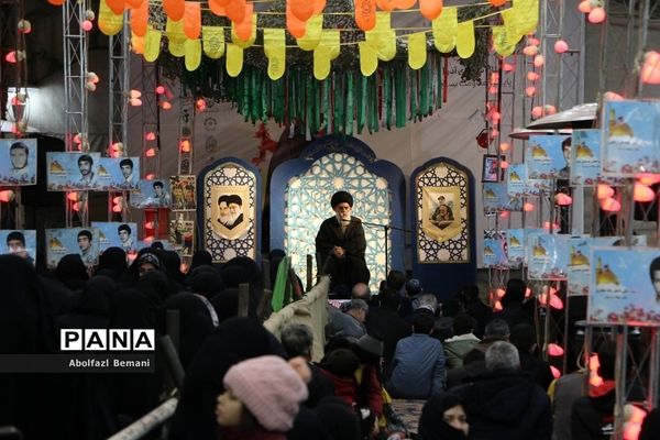 مراسمی در جوار مزار شهید گمنام بوستان شهدای آذر قم