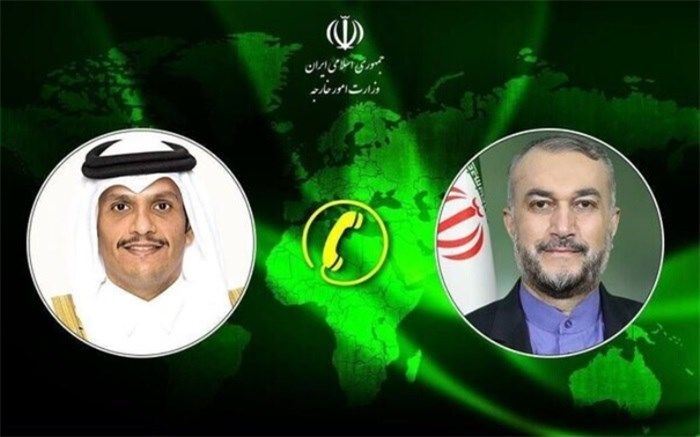 گفت‌و‌گوی تلفنی وزرای امور خارجه جمهوری اسلامی ایران و قطر