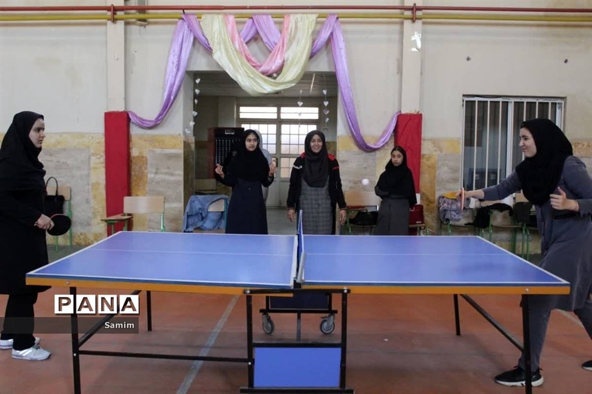 مسابقه تنیس روی میزمتوسطه اول منطقه‌ای جوادآباد