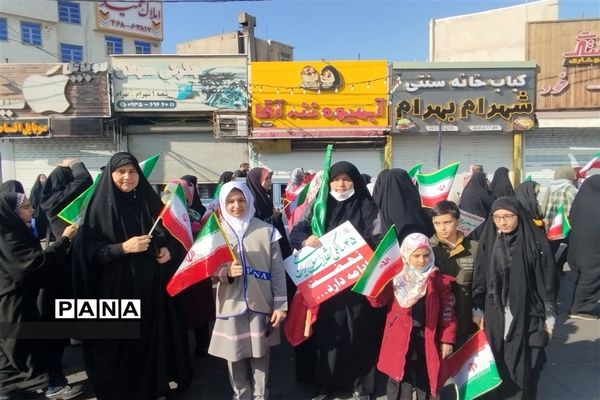 راهپیمایی ۲۲بهمن در شهرستان قدس