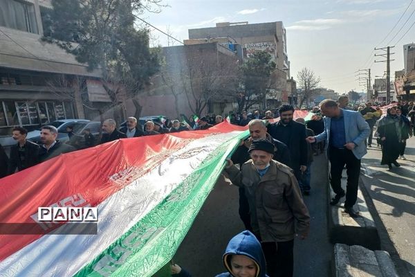 راهپیمایی ۲۲بهمن در شهرستان قدس