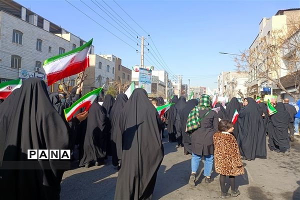 راهپیمایی ۲۲بهمن در شهرستان قدس