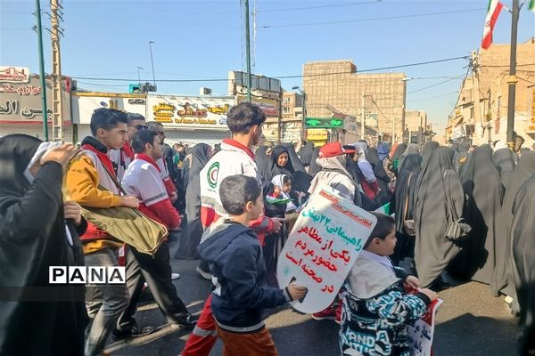 راهپیمایی ۲۲بهمن در شهرستان قدس