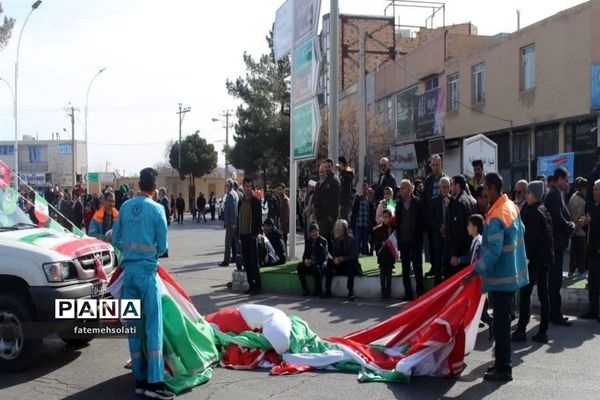 راهپیمایی 22بهمن در شهرستان فردوس