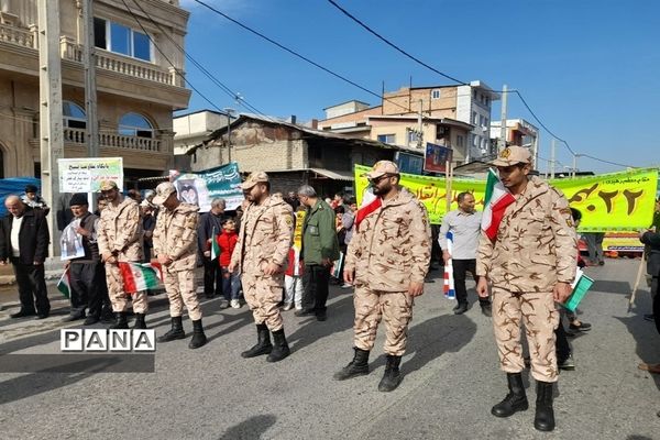 راهپیمایی 22 بهمن در شهرستان کردکوی