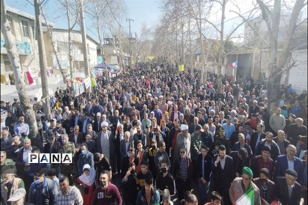 راهپیمایی 22 بهمن در شهرستان کردکوی