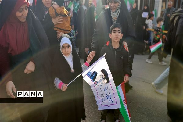 راهپیمایی ۲۲ بهمن در شهرستان قائمشهر