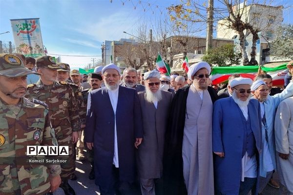 راهپیمایی بیست و دوم بهمن در شهرستان گنبد کاووس