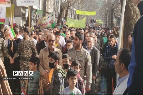 راهیپمایی 22 بهمن در شهرستان مینودشت