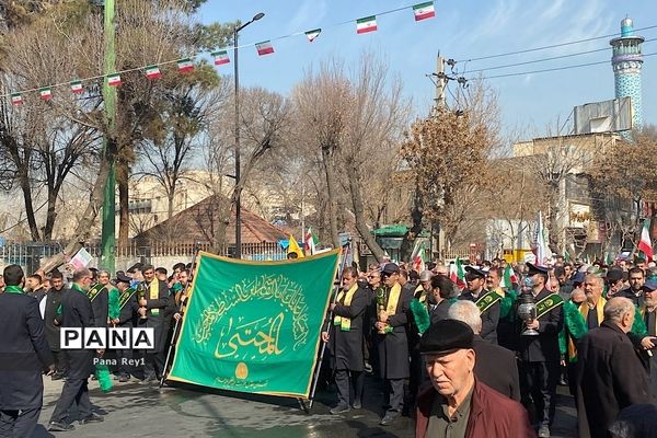 راهپیمایی پرشور مر‌دم شهرری و قیامدشت در گرامیداشت چهل و پنجمین سالگرد پیروزی انقلاب اسلامی ایران