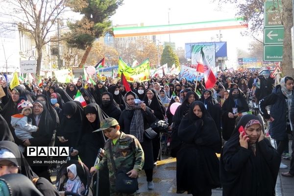 راهپیمائی ۲۲بهمن ماه۱۴۰۲ با حضور پرشور شهروندان شهرستان بجنورد