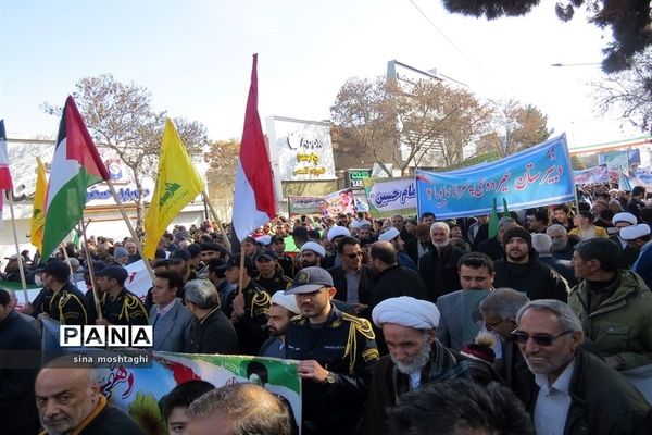 راهپیمائی ۲۲بهمن ماه۱۴۰۲ با حضور پرشور شهروندان شهرستان بجنورد