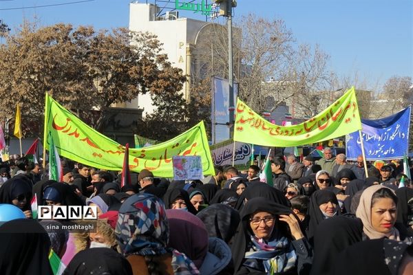 راهپیمائی ۲۲بهمن ماه۱۴۰۲ با حضور پرشور شهروندان شهرستان بجنورد