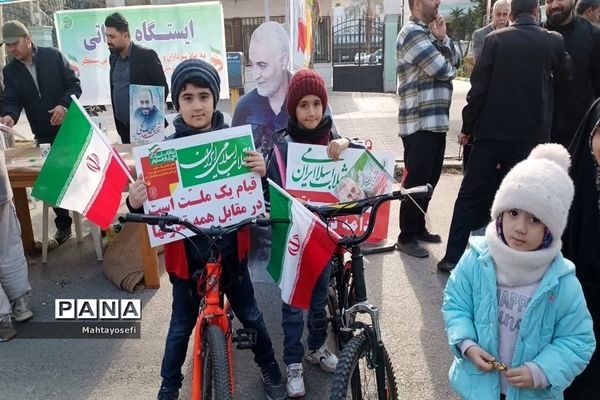 راهپیمایی ۲۲ بهمن مردم غیور شهرستان ساری