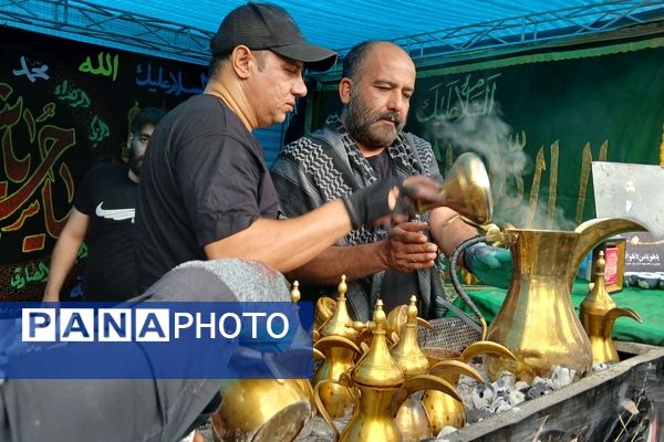 برپایی موکب عشاق الحسین سازمان دانش‌آموزی شهر تهران