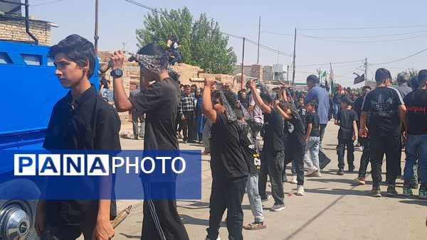 مراسم عزاداری و زنجیر زنی شهادت امام حسن مجتبی(ع) و رحلت پیامبر اکرم (ص) در  روستای کفکی خراسان رضوی