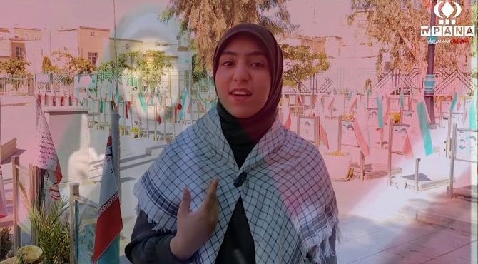 پیام فتح و پایداری خانم مجری صدا و سیما در عمل