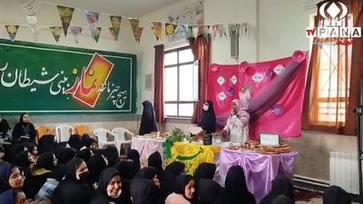 مراسم ولادت حضرت فاطمه زهرا (س) در دبیرستان شهید باقریان دامغان