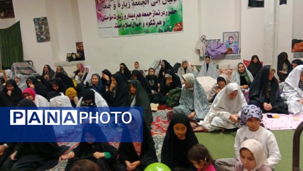 مراسم اعتکاف دانش آموزی در شهر راز