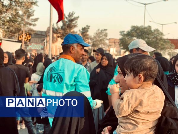 پیاده روی جاماندگان اربعین در کاشمر