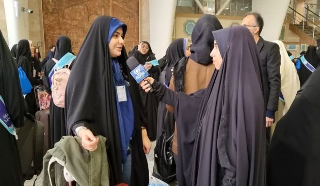 اعزام کاروان حج عمره دانش‌آموزان دختر از اصفهان 