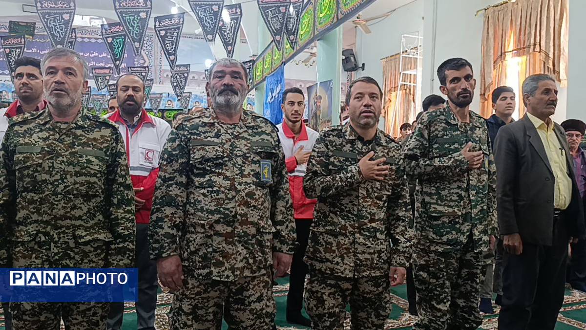 جلوه‌هایی از اقتدار بسیجیان در مسجد صاحب الزمان آشخانه 