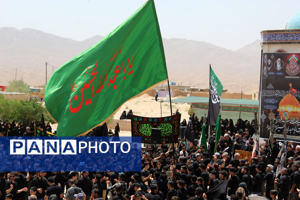 عزاداری تاسوعای حسینی در شهر درق 