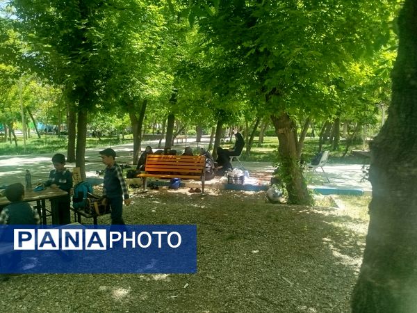 اردوی دانش‌آموزان مدرسه پسرانه مبین در پارک جنگلی شیروان