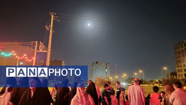 رصد ماه گرفتگی باتلسکوپ در هیئت الزهرا نیشابور 