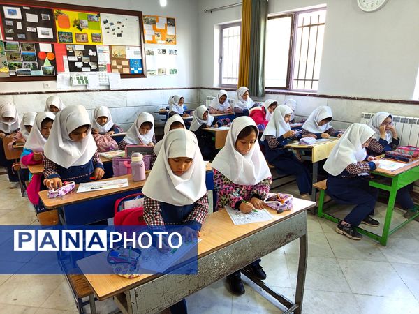 برپایی موکب مقاومت به‌مناسبت هفته بسیج در دبستان جنت ملارد 