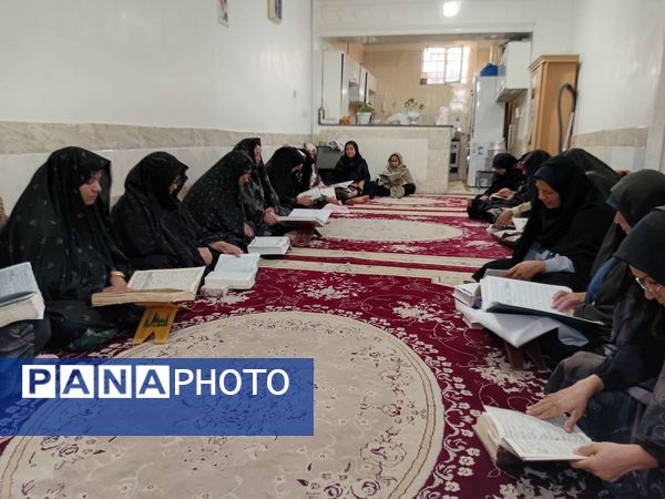 جلسات قرائت قرآن در ایام محرم در خلیل آباد