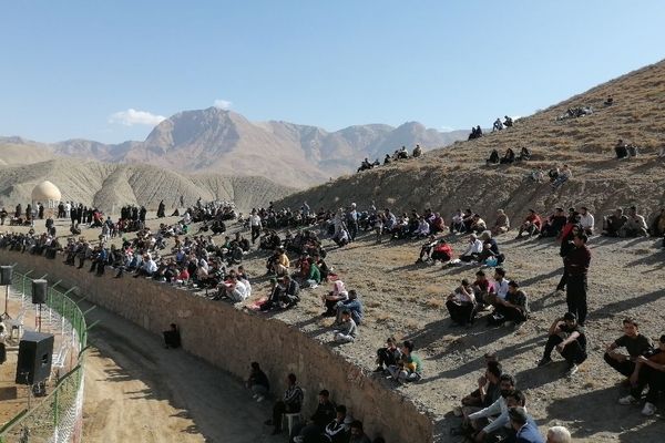 مسابقات بومی محلی  در گود کشتی شهر بار نیشابور