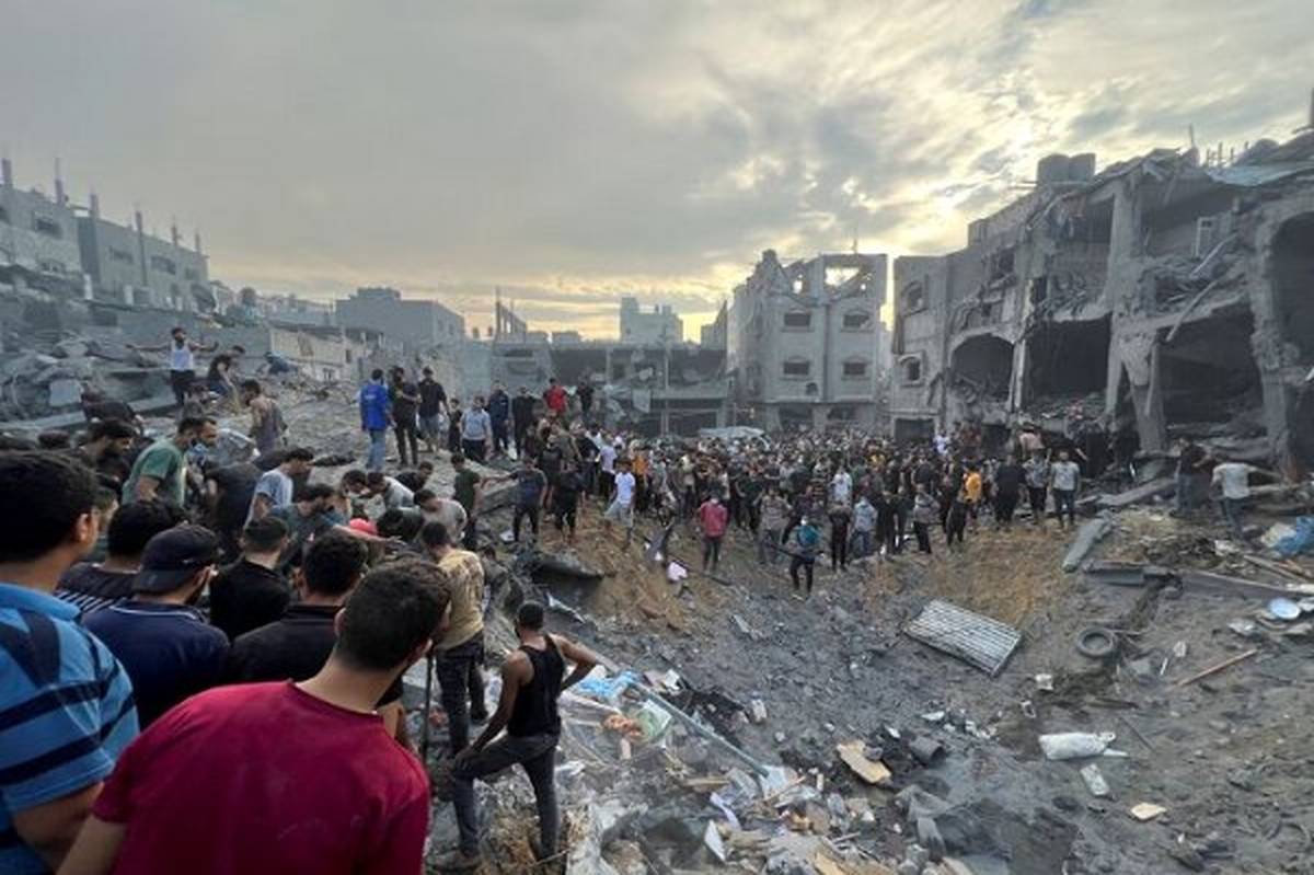 شهادت ۱۲ فلسطینی در حمله اشغالگران به اردوگاه آوارگان در خانیونس