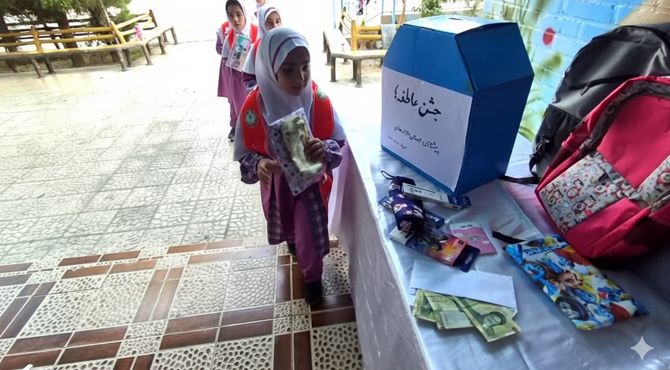 جشن عاطفه ها در دبستان دخترانه هادی ۳؛ روزی پر از مهر و همدلی