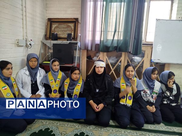 بیست و هفتمین مانور زلزله در دبیرستان دخترانه دانشور 2 