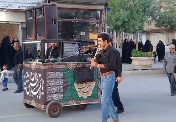 عزاداری مردم شهرستان بن در سومین روز از ماه محرم