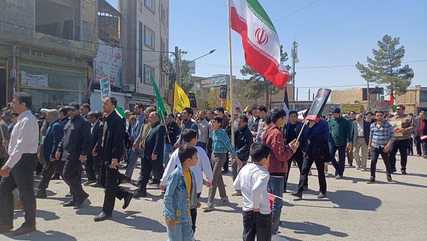 حضور پر شکوه مردم شهرستان جاجرم در راهپیمایی روز جهانی قدس