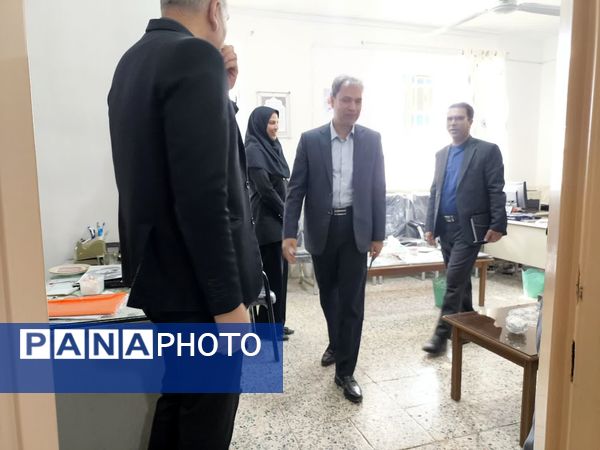 بازدید معاون پرورشی و کارشناس فرهنگی اداره آموزش پرورش  کاشمر از دبستان شهید پسندیده فدافن