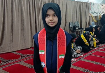 اعتکاف دانش‌آموزی در مسجد فاطمیه شیخداد یزد 